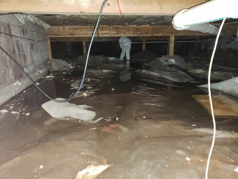 Crawlspace After Encapsulation